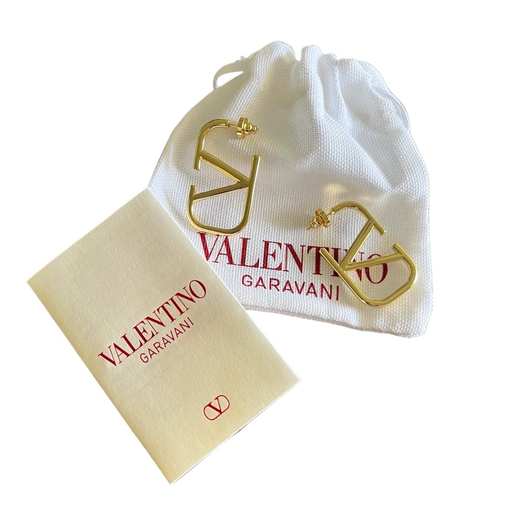 Valentino V Logo Earrings